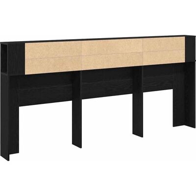 vidaXL Kopfteil Schrank Schwarze Eiche - Kopfteil vidaXL Kopfteil Schrank Schwarze Eiche - Kopfteil