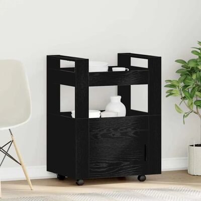 vidaXL Keukentrolley - Wit 60x45x80 cm Hoogglans - Keukentrolley vidaXL Keukentrolley - Wit 60x45x80 cm Hoogglans - Keukentrolley