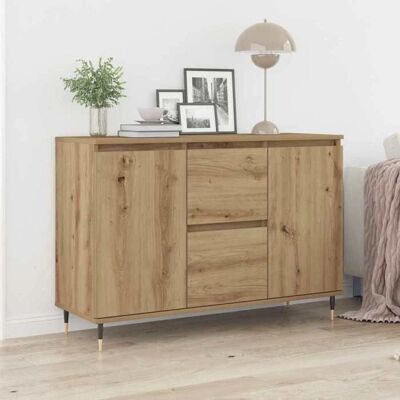 VidaXL Kommode Mit Türen & Schubladen Artisan Eiche - Sideboard VidaXL Kommode Mit Türen & Schubladen Artisan Eiche - Sideboard