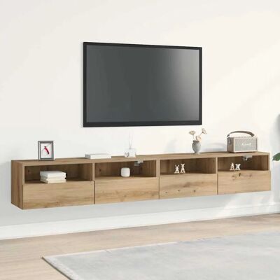 Vidaxl Eichen-TV-Schrank - Moderner Wand-TV-Schrank Vidaxl Eichen-TV-Schrank - Moderner Wand-TV-Schrank