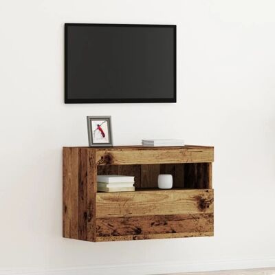Vidaxl Rustiek Houten Wand-TV Kast - 60x30x40 cm Vidaxl Rustiek Houten Wand-TV Kast - 60x30x40 cm