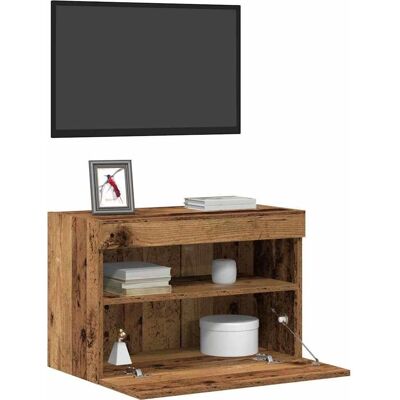 Vidaxl Rustik Holz TV-Schrank 60x30x40 cm mit LED-Beleuchtung - TV Möbel Vidaxl Rustik Holz TV-Schrank 60x30x40 cm mit LED-Beleuchtung - TV Möbel