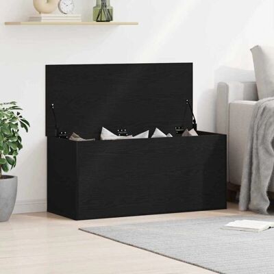 Vidaxl Black Wood Storage Chest - Storage Chest Vidaxl Black Wood Storage Chest - Storage Chest