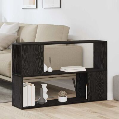 Vidaxl Zwarte Eiken Plank - 100x24x63 cm - Moderne Opbergoplossing Vidaxl Zwarte Eiken Plank - 100x24x63 cm - Moderne Opbergoplossing
