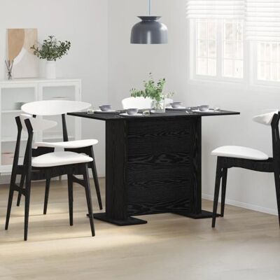 VidaXL Schwarzer Rechteckiger Esstisch 110x60x75 cm VidaXL Schwarzer Rechteckiger Esstisch 110x60x75 cm