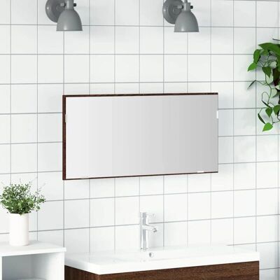 vidaXL Szafka lustro do łazienki z oświetleniem LED - Meble do łazienki vidaXL Szafka lustro do łazienki z oświetleniem LED - Meble do łazienki