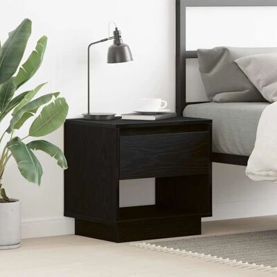 Vidaxl Schwarze Eiche Nachttisch 45x34x48 cm Modernes Schlafzimmermöbel Vidaxl Schwarze Eiche Nachttisch 45x34x48 cm Modernes Schlafzimmermöbel
