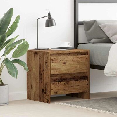 VidaXL Chevet en Bois Vieilli Rustique 45x34x44.5 cm - Chevet - Publicité VidaXL Chevet en Bois Vieilli Rustique 45x34x44.5 cm - Chevet - Publicité