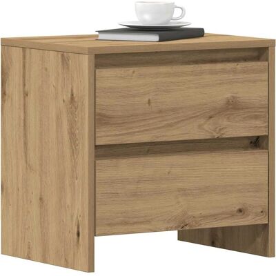 Vidaxl Artisan Eichen Nachttisch 2 pcs 45x34x44.5 cm Möbel Vidaxl Artisan Eichen Nachttisch 2 pcs 45x34x44.5 cm Möbel