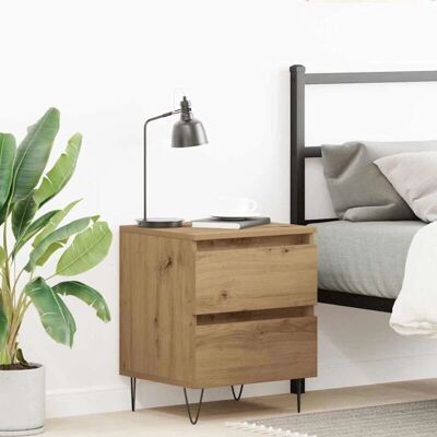 Vidaxl Rustik Eichen Nachttisch 40x35x50 cm Massives Holz Vidaxl Rustik Eichen Nachttisch 40x35x50 cm Massives Holz