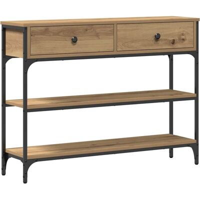 Vidaxl - Oak Console Table - 100x25x75 cm - Marron - Console Table Vidaxl - Oak Console Table - 100x25x75 cm - Marron - Console Table