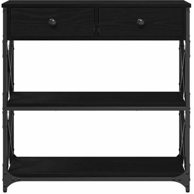 Vidaxl Black Oak Console Table - Console Table Vidaxl Black Oak Console Table - Console Table