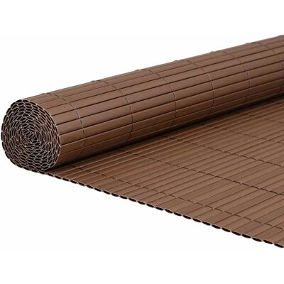 vidaXL Gartenzaun Doppelseitig Braun 1,8x3 m PVC - Gartenzaun vidaXL Gartenzaun Doppelseitig Braun 1,8x3 m PVC - Gartenzaun