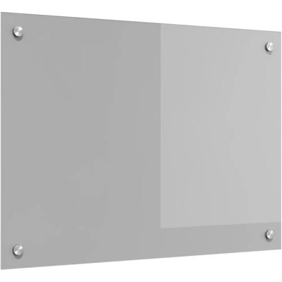 vidaXL Køkkensplashback - Sikkerhedsglas - Lysegrå - 70x50 cm vidaXL Køkkensplashback - Sikkerhedsglas - Lysegrå - 70x50 cm
