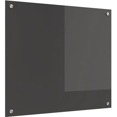 vidaXL - Safety Glass Splashback - Dunkelgrau - 70x60x0,6 cm - Backsplash vidaXL - Safety Glass Splashback - Dunkelgrau - 70x60x0,6 cm - Backsplash