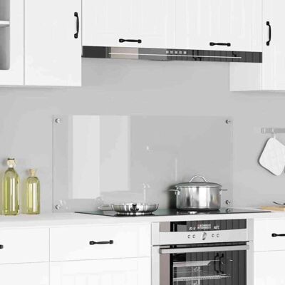 vidaXL - Tempered Glass Backsplash - Transparent vidaXL - Tempered Glass Backsplash - Transparent