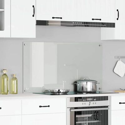 vidaXL - Keukenachterwand Transparant veiligheidsglas 110x60 - Transparant - Kitchen backsplash vidaXL - Keukenachterwand Transparant veiligheidsglas 110x60 - Transparant - Kitchen backsplash