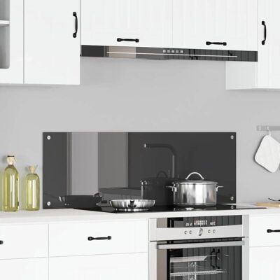 vidaXL Küchenrückwand Dunkelgrau Einscheibensicherheitsglas - Küchenrückwand vidaXL Küchenrückwand Dunkelgrau Einscheibensicherheitsglas - Küchenrückwand