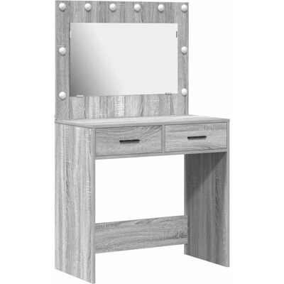 vidaXL Grauer Sonoma Holzwerkstoff Schminktisch - Dressing Table vidaXL Grauer Sonoma Holzwerkstoff Schminktisch - Dressing Table