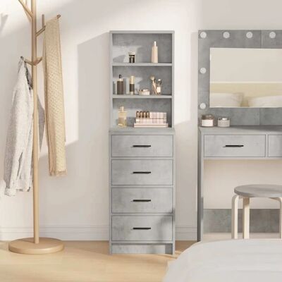 vidaXL Beton Grau Highboard - Moderner Stauraum vidaXL Beton Grau Highboard - Moderner Stauraum