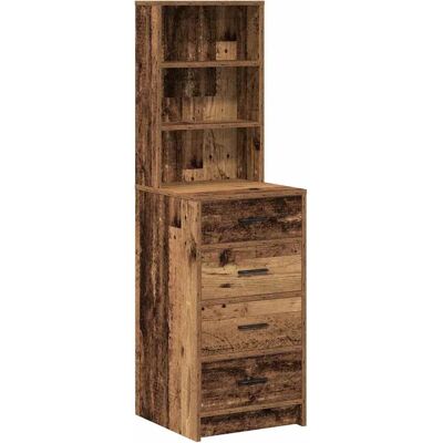 vidaXL Altes Holz Holz Mittel Rustikaler Hochschrank - Stauraumschrank vidaXL Altes Holz Holz Mittel Rustikaler Hochschrank - Stauraumschrank
