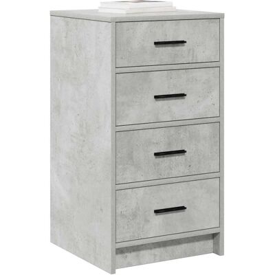vidaXL Beton Grau Holzwerkstoff Sideboard Schrank Rechteckig Modern Grey - Sideboard vidaXL Beton Grau Holzwerkstoff Sideboard Schrank Rechteckig Modern Grey - Sideboard