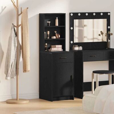Zwart houten dressoir - 40x41x135 cm Zwart houten dressoir - 40x41x135 cm