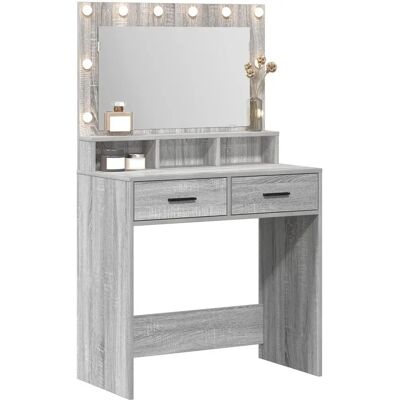 vidaXL Grau Sonoma Engineered Wood 79 x 41 x 135 cm Stauraum Grau - Aufbewahrungsmöbel vidaXL Grau Sonoma Engineered Wood 79 x 41 x 135 cm Stauraum Grau - Aufbewahrungsmöbel