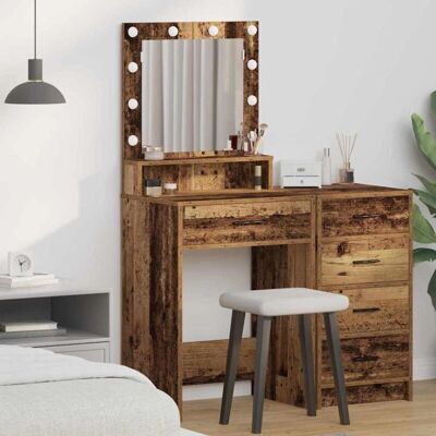 vidaXL Oud hout Model - Bruine Spiegel vidaXL Oud hout Model - Bruine Spiegel