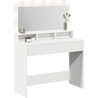 vidaXL Wit MDF 100 x 41 x 135 cm Make-up bureau - Make-up bureau vidaXL Wit MDF 100 x 41 x 135 cm Make-up bureau - Make-up bureau