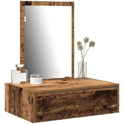 vidaXL Rustikalt træskønhedsbord - 60x40 cm - Brun - Kosmetiktisch vidaXL Rustikalt træskønhedsbord - 60x40 cm - Brun - Kosmetiktisch