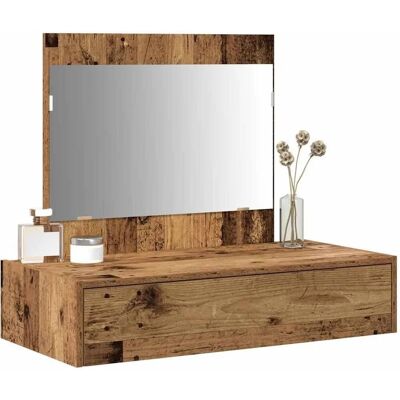vidaXL Gammelt Træ Spånplade 83 x 40 x 70 cm Rektangulær Brun - Makeup Bord vidaXL Gammelt Træ Spånplade 83 x 40 x 70 cm Rektangulær Brun - Makeup Bord