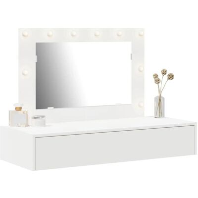 vidaXL Biały MDF 100 x 40 x 70 cm Stół do Makijażu - Toaletka vidaXL Biały MDF 100 x 40 x 70 cm Stół do Makijażu - Toaletka