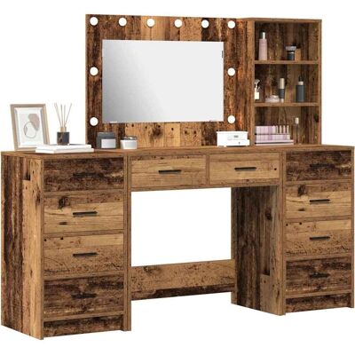 vidaXL Set aus 3 Altes Holz Massivholz Mittel Highboard Rechteckig - Highboard - Publicité vidaXL Set aus 3 Altes Holz Massivholz Mittel Highboard Rechteckig - Highboard - Publicité