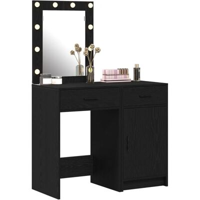 vidaXL Schwarzer Holz Schminktisch - Makeup Table vidaXL Schwarzer Holz Schminktisch - Makeup Table