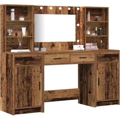 Ensemble de coiffeuse en bois recyclé VidaXL Ensemble de coiffeuse en bois recyclé VidaXL