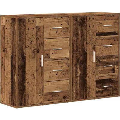 vidaXL Rustikale 2-tlg. Holzsideboards - Sideboards vidaXL Rustikale 2-tlg. Holzsideboards - Sideboards