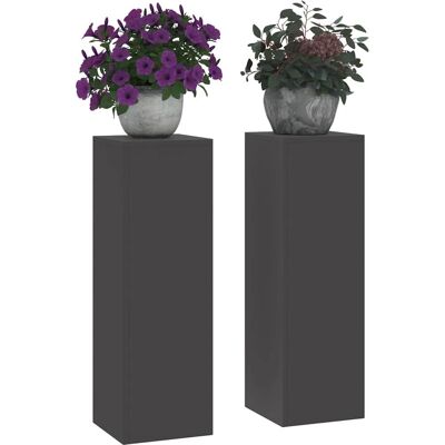 vidaXL Support de Plantes Ensemble de 2 Noir - Support de Plantes vidaXL Support de Plantes Ensemble de 2 Noir - Support de Plantes