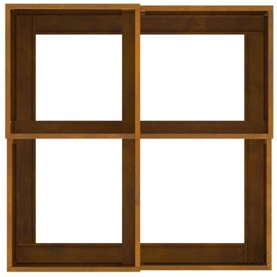 vidaXL Garden Planter Rusty Weatherproof Steel 100x100x48cm Brown - Garden Planter vidaXL Garden Planter Rusty Weatherproof Steel 100x100x48cm Brown - Garden Planter