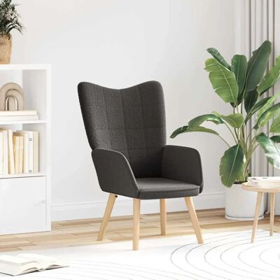 Vidaxl Moderne Grijze Stoffen Fauteuil - Meubels Vidaxl Moderne Grijze Stoffen Fauteuil - Meubels
