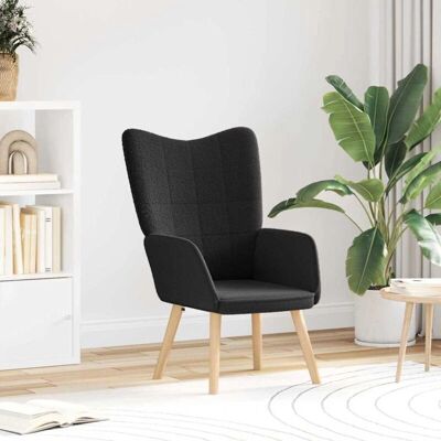 Vidaxl Schwarzes Stoff-Liegesessel - Sessel Vidaxl Schwarzes Stoff-Liegesessel - Sessel