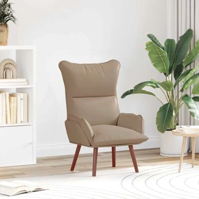 Vidaxl - Sessel - Cappuccino - Kunstleder Vidaxl - Sessel - Cappuccino - Kunstleder