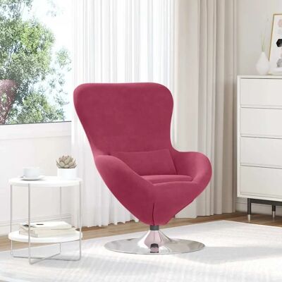 Chaise Oeuf Rouge Vin Pivotante Moderne Bureau - Publicité Chaise Oeuf Rouge Vin Pivotante Moderne Bureau - Publicité