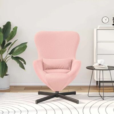 vidaXL Fauteuil Rose en Polyester Ergonomique - Fauteuil - Publicité vidaXL Fauteuil Rose en Polyester Ergonomique - Fauteuil - Publicité