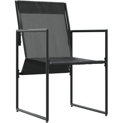 vidaXL Gartenstühle Set mit 4 Schwarz Anthrazit - Garden Chairs vidaXL Gartenstühle Set mit 4 Schwarz Anthrazit - Garden Chairs