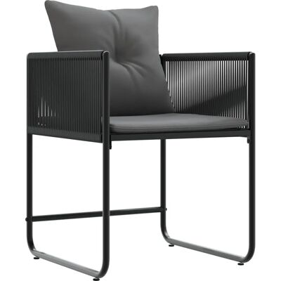 vidaXL Gartenstühle Set von 4 Schwarz - Gartenmöbel vidaXL Gartenstühle Set von 4 Schwarz - Gartenmöbel