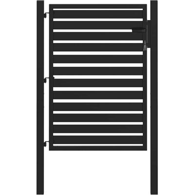 vidaXL Gartentor 100x100 cm Schwarz Aluminium - Gartentor vidaXL Gartentor 100x100 cm Schwarz Aluminium - Gartentor