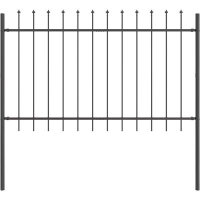 vidaXL Gartenzaun Grau Metall 1,7 m x 1,2 m - Gartenzaun vidaXL Gartenzaun Grau Metall 1,7 m x 1,2 m - Gartenzaun