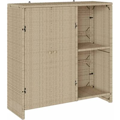 vidaXL Armoire de rangement Beige 100x36x102 cm Rotin - Publicité vidaXL Armoire de rangement Beige 100x36x102 cm Rotin - Publicité