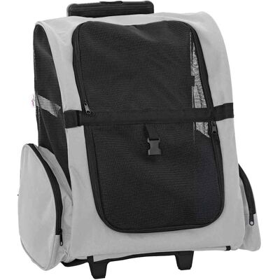 vidaXL Haustiertrolley - 48x32x57 cm - Grau - Haustierwagen vidaXL Haustiertrolley - 48x32x57 cm - Grau - Haustierwagen